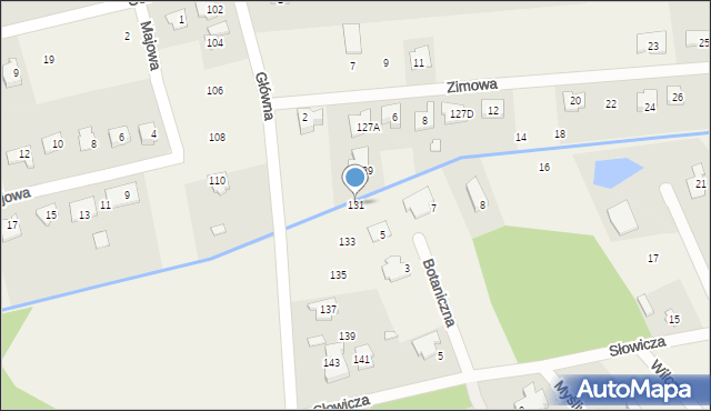 Rusiec, Główna, 131, mapa Rusiec