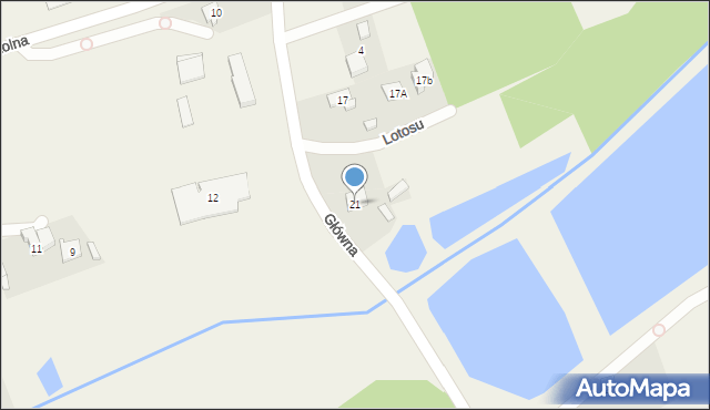 Rusiec, Główna, 21, mapa Rusiec