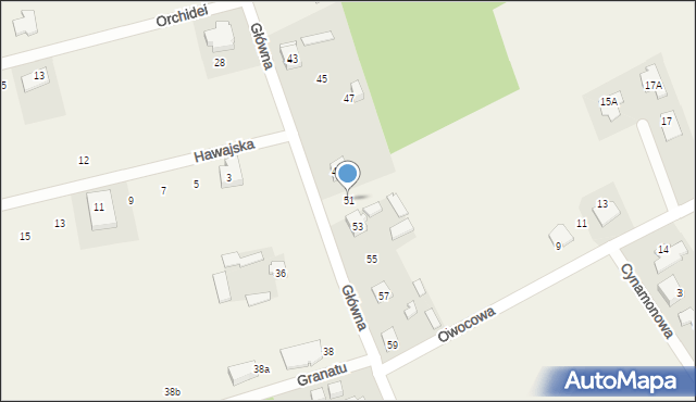 Rusiec, Główna, 51, mapa Rusiec