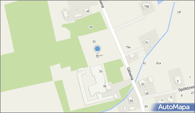 Rusiec, Główna, 52, mapa Rusiec