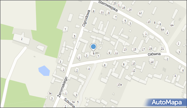 Rusinów, Główna, 5, mapa Rusinów