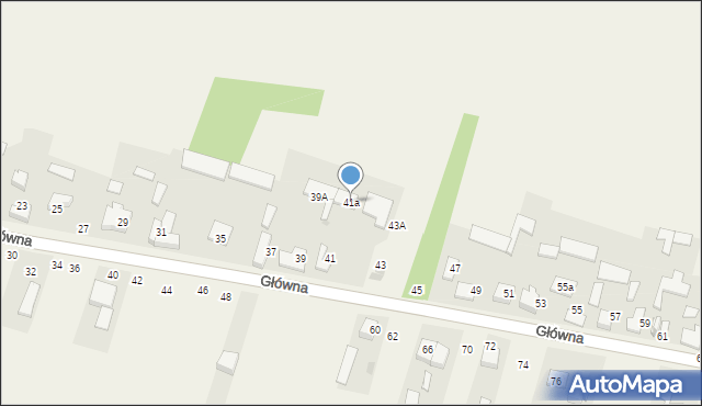 Rybna, Główna, 41a, mapa Rybna