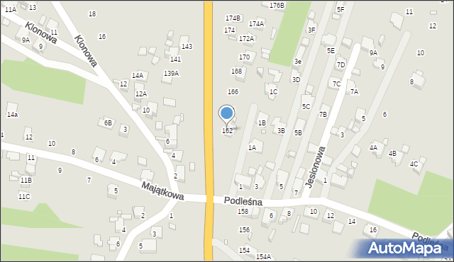 Rybnik, Gliwicka, 162, mapa Rybnika