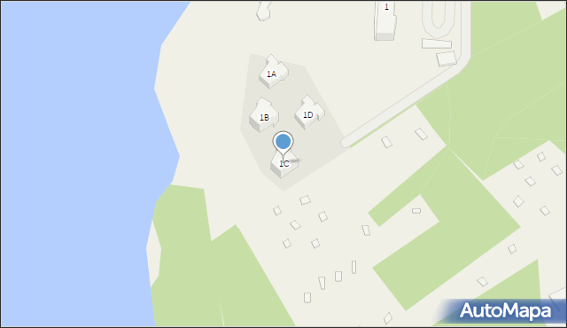 Rynia, Główna, 1C, mapa Rynia