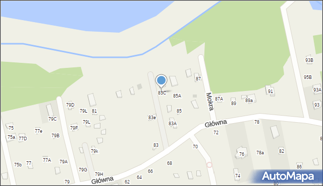 Rynia, Główna, 83C, mapa Rynia