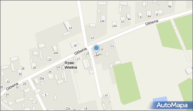 Rzeki Wielkie, Główna, 14A, mapa Rzeki Wielkie