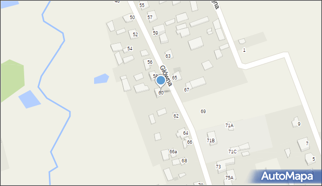 Sabnie, Główna, 60, mapa Sabnie