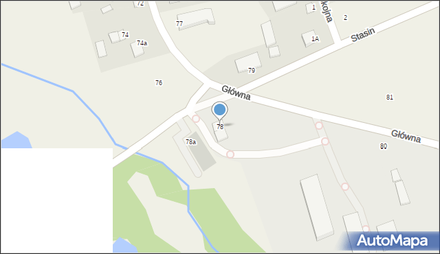 Sabnie, Główna, 78, mapa Sabnie