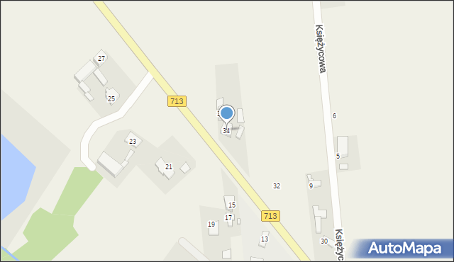 Sangrodz, Główna, 34, mapa Sangrodz