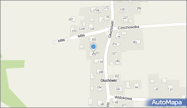 Sanka, Głuchówki, 13, mapa Sanka