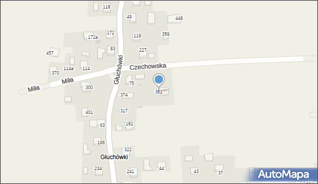 Sanka, Głuchówki, 14, mapa Sanka