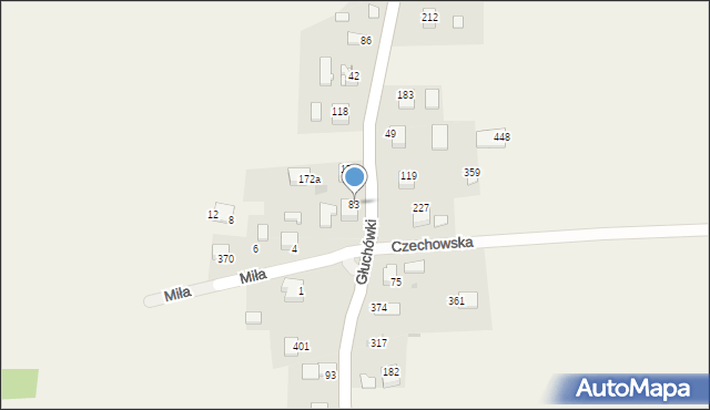 Sanka, Głuchówki, 15, mapa Sanka