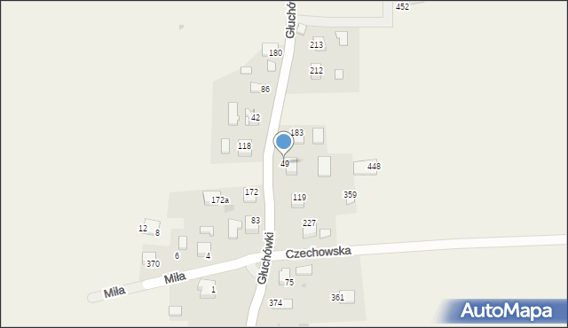 Sanka, Głuchówki, 30, mapa Sanka