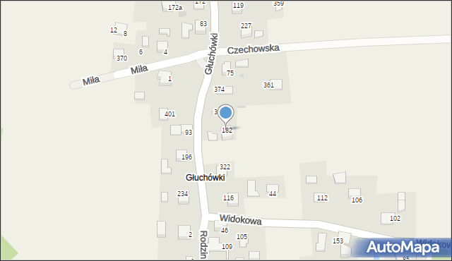 Sanka, Głuchówki, 6, mapa Sanka