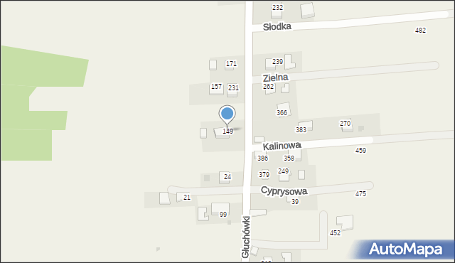 Sanka, Głuchówki, 61, mapa Sanka