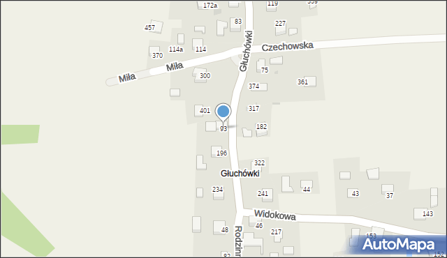 Sanka, Głuchówki, 9, mapa Sanka