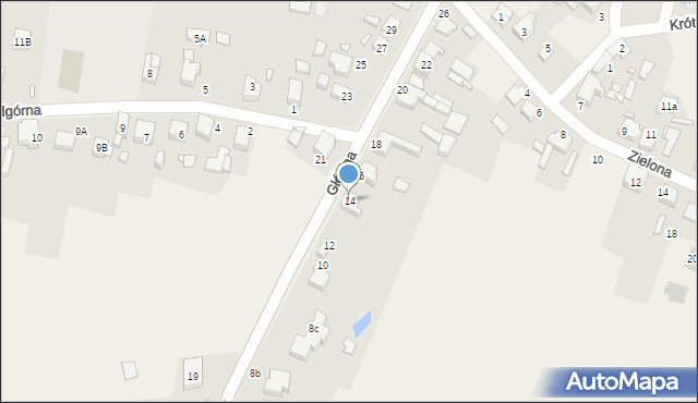 Sarnów, Główna, 14, mapa Sarnów