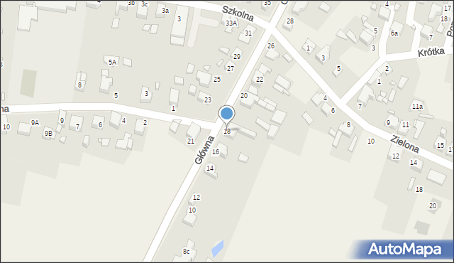 Sarnów, Główna, 18, mapa Sarnów