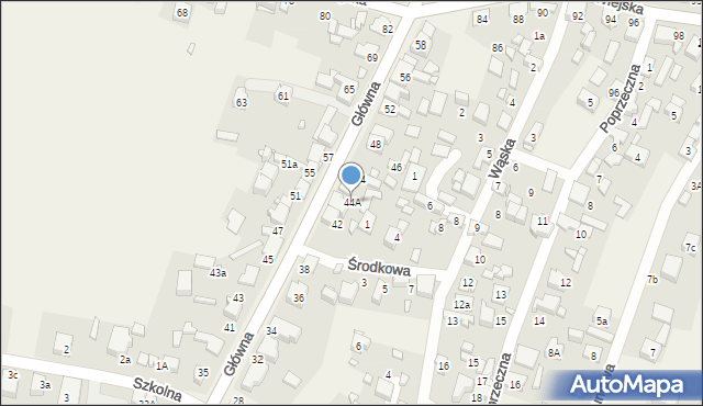 Sarnów, Główna, 44A, mapa Sarnów