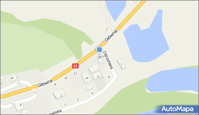 Serby, Główna, 16, mapa Serby