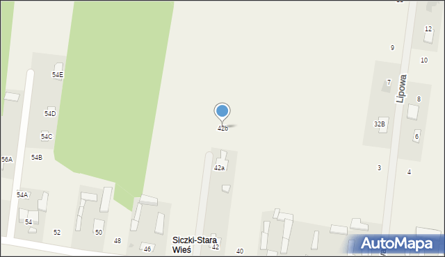 Siczki, Główna, 42b, mapa Siczki