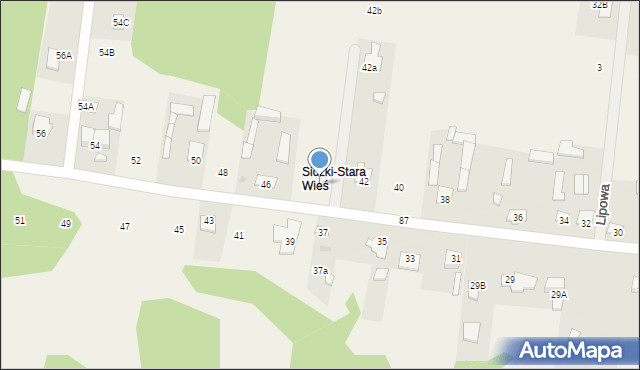 Siczki, Główna, 44, mapa Siczki