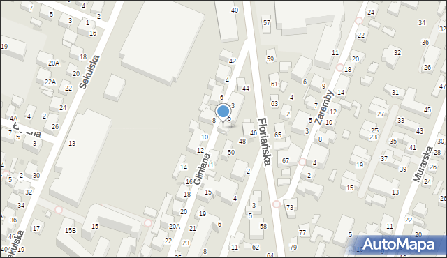 Siedlce, Gliniana, 7, mapa Siedlce