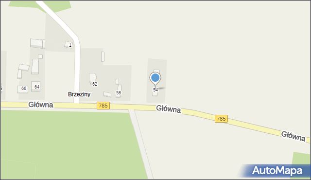 Silniczka, Główna, 54, mapa Silniczka