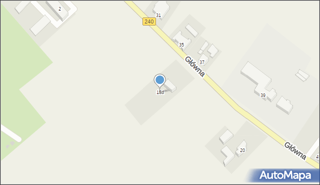 Silno, Główna, 18d, mapa Silno