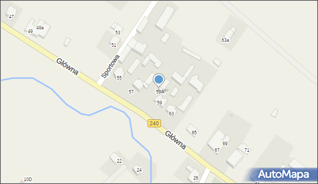 Silno, Główna, 59A, mapa Silno