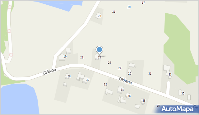 Simoradz, Główna, 23, mapa Simoradz