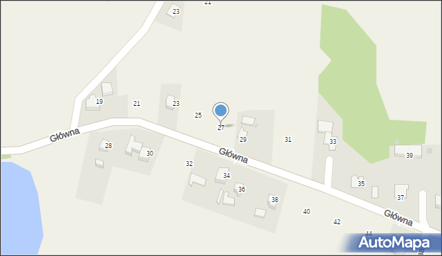 Simoradz, Główna, 27, mapa Simoradz