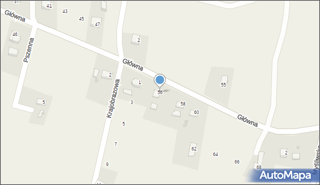 Simoradz, Główna, 56, mapa Simoradz