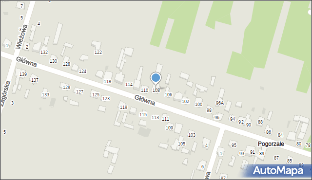Skarżysko-Kamienna, Główna, 108, mapa Skarżysko-Kamienna