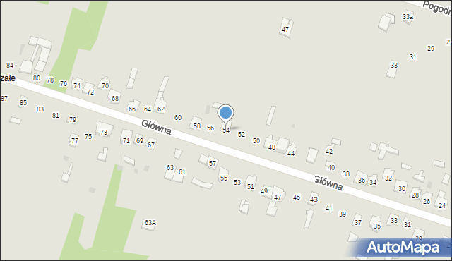 Skarżysko-Kamienna, Główna, 54, mapa Skarżysko-Kamienna