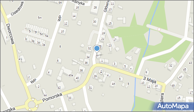 Skórcz, Główna, 27, mapa Skórcz