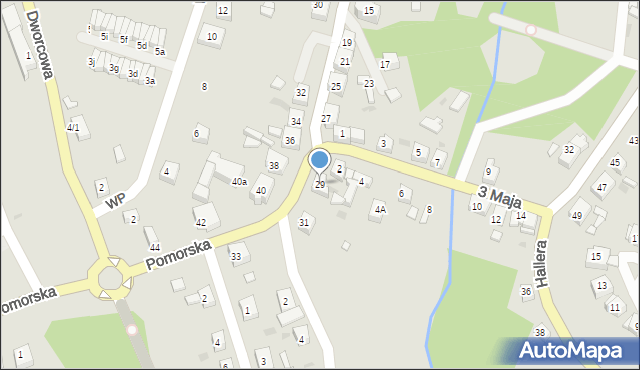 Skórcz, Główna, 29, mapa Skórcz