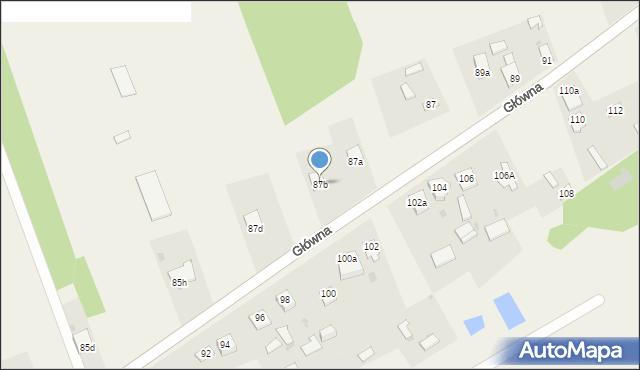 Skrzydlów, Główna, 87b, mapa Skrzydlów