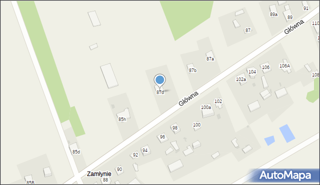 Skrzydlów, Główna, 87d, mapa Skrzydlów