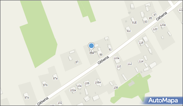 Skrzydlów, Główna, 89a, mapa Skrzydlów