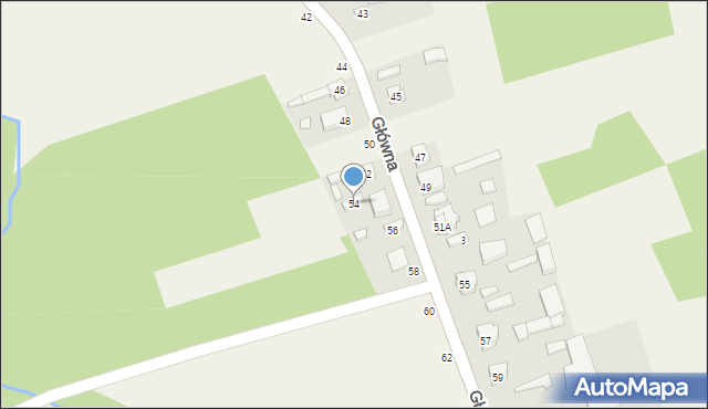 Słomków, Główna, 54, mapa Słomków