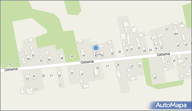 Smagów, Główna, 42, mapa Smagów