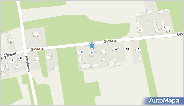 Smagów, Główna, 59, mapa Smagów