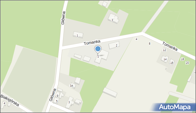 Smardzewice, Główna, 1, mapa Smardzewice