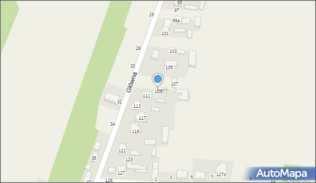 Smardzewice, Główna, 109, mapa Smardzewice