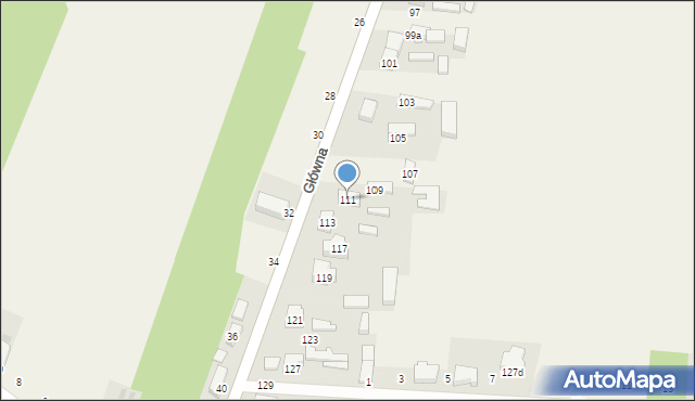 Smardzewice, Główna, 111, mapa Smardzewice