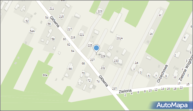 Smardzewice, Główna, 227a, mapa Smardzewice