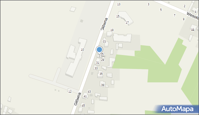 Smardzewice, Główna, 27, mapa Smardzewice