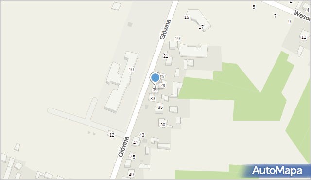 Smardzewice, Główna, 31, mapa Smardzewice