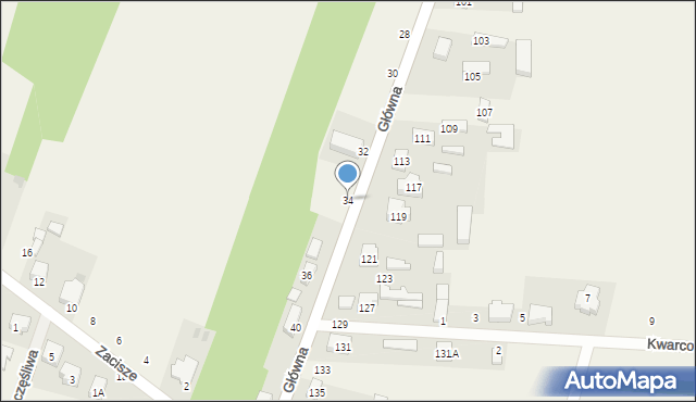 Smardzewice, Główna, 34, mapa Smardzewice